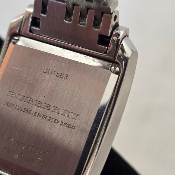 Burberry Women\'s Nova Check BU1583 Watch Stainless Steel Diamond New Battery main image 7